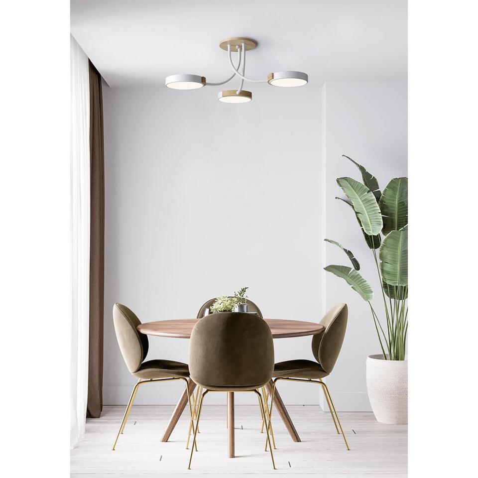 Фото №4  Люстра LUMION 5654/54CL LEDIO LN26 349 белый, дерево Люстра потолочная LED 54W  3000/4000/6000К 220V ARLEY