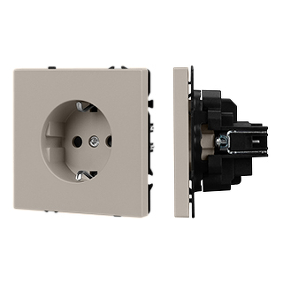 Фото №1  Розетка Arlight Механизм электрической розетки SCT-NOBE-MEU1-SFPL-CA (230V, 16A) ( Кашемир)