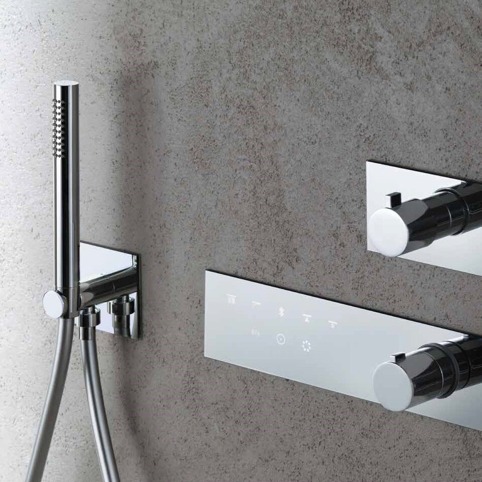 Фото №4  SD017AXX AQUAelite SPA Home душевой гарнитур для коллекции SPA home, из стекла и латуни Матовый чёрный, 38/05Q