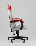 Превью фото №6  Кресло Кресло спортивное TopChairs Phantom ткань серо-красный