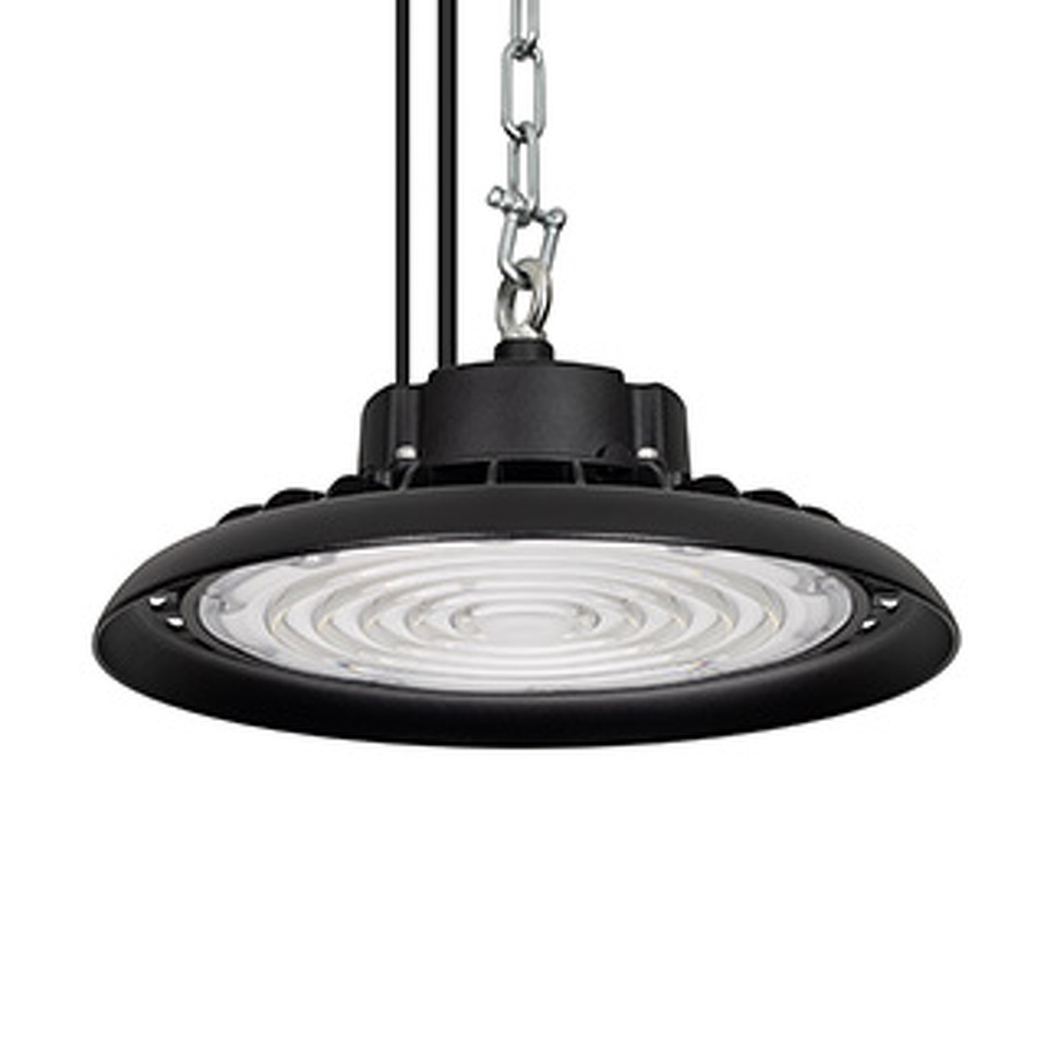 Фото №1  Подвесной светильник Arlight Светильник SP-ARIVA-DIM-R300-150W White5000 (BK, 90 deg, 230V, 0-10V) ( IP65 Металл, 5 лет)
