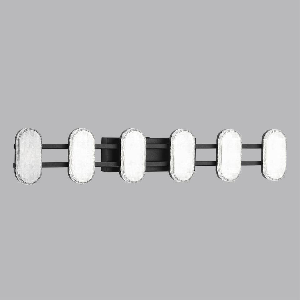Фото №7  LUMION 8342/15WL LEDIO LN26 226 черный/белый металл/акрил Бра LED 15W 4000K 220V OVELA