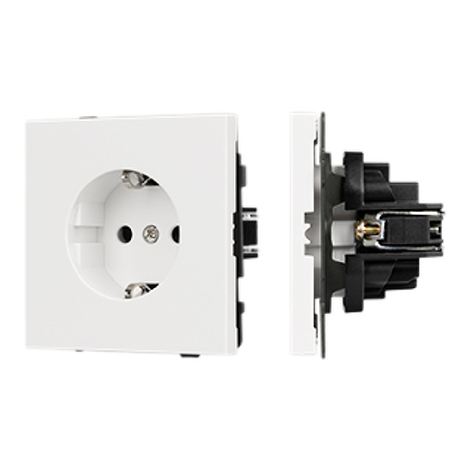 Фото №1  Розетка Arlight Механизм электрической розетки SCT-TENDO-MEU1-SFPL-WH (230V, 16A) ( Матовый белый)