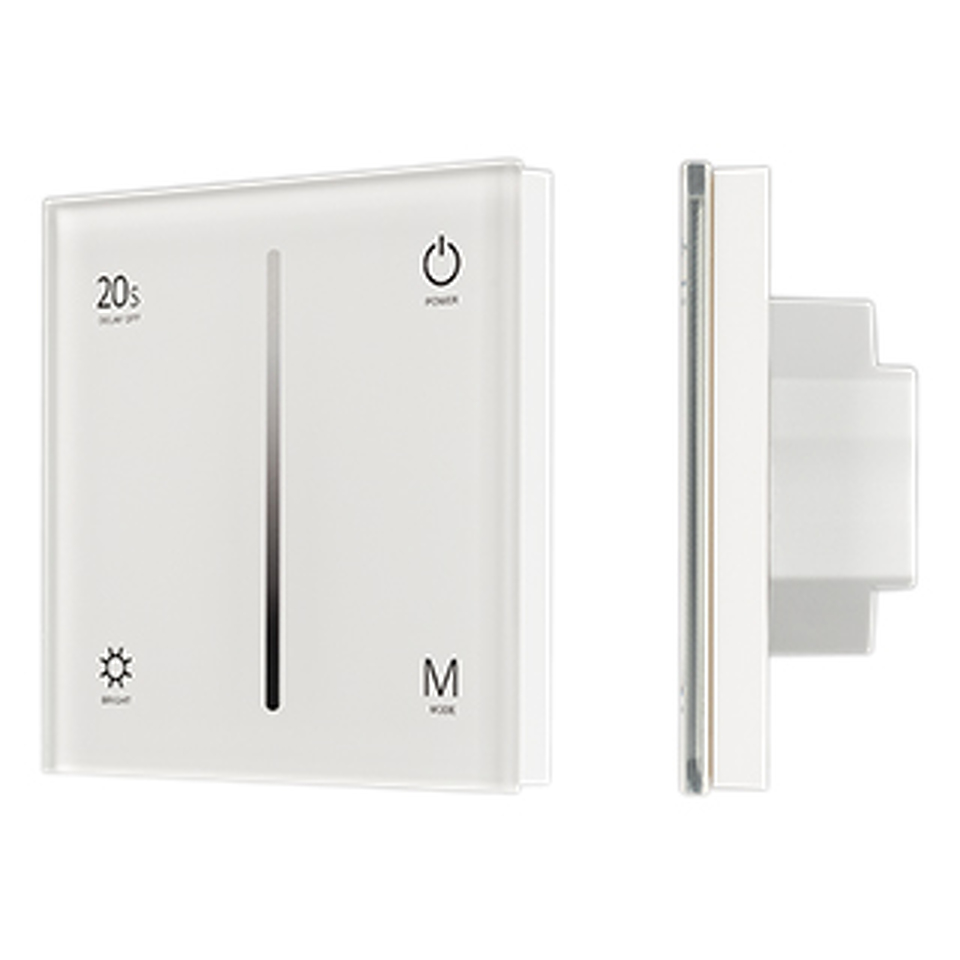 Фото №1  Arlight Панель SMART-P6-DIM-G-IN White (12-24V, 4x3A, Sens, 2.4G) ( IP20 Пластик, 5 лет)