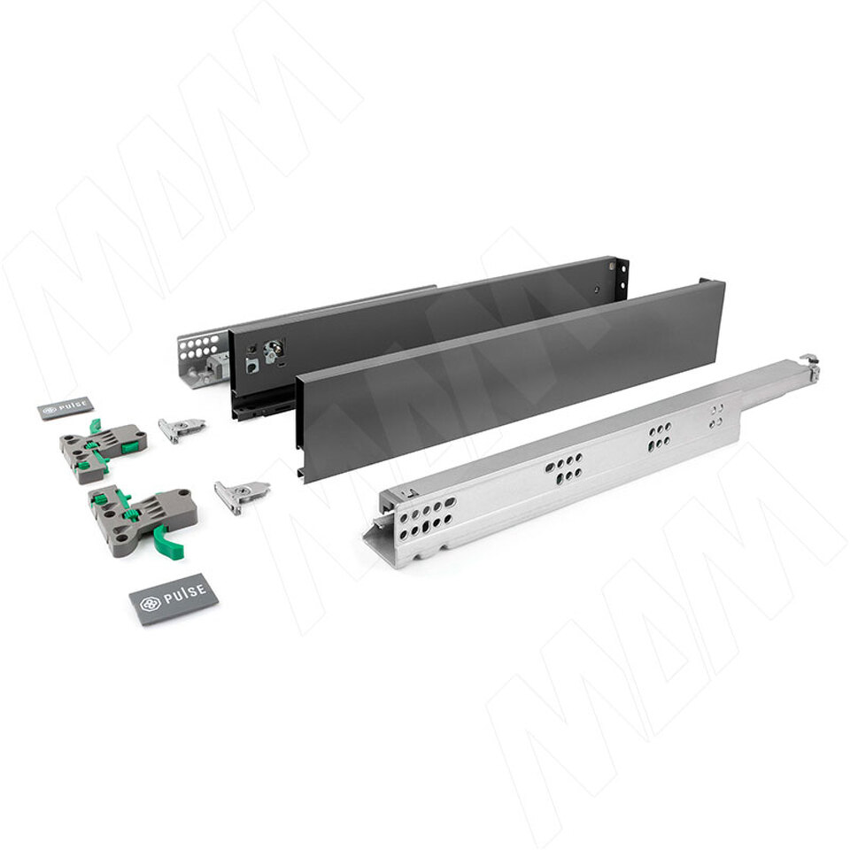 Фото №4  PULSE ЛС БОКС Комплект ящика 500 мм, Н88, с доводчиком, графит, LS BOX (LS88500GP)
