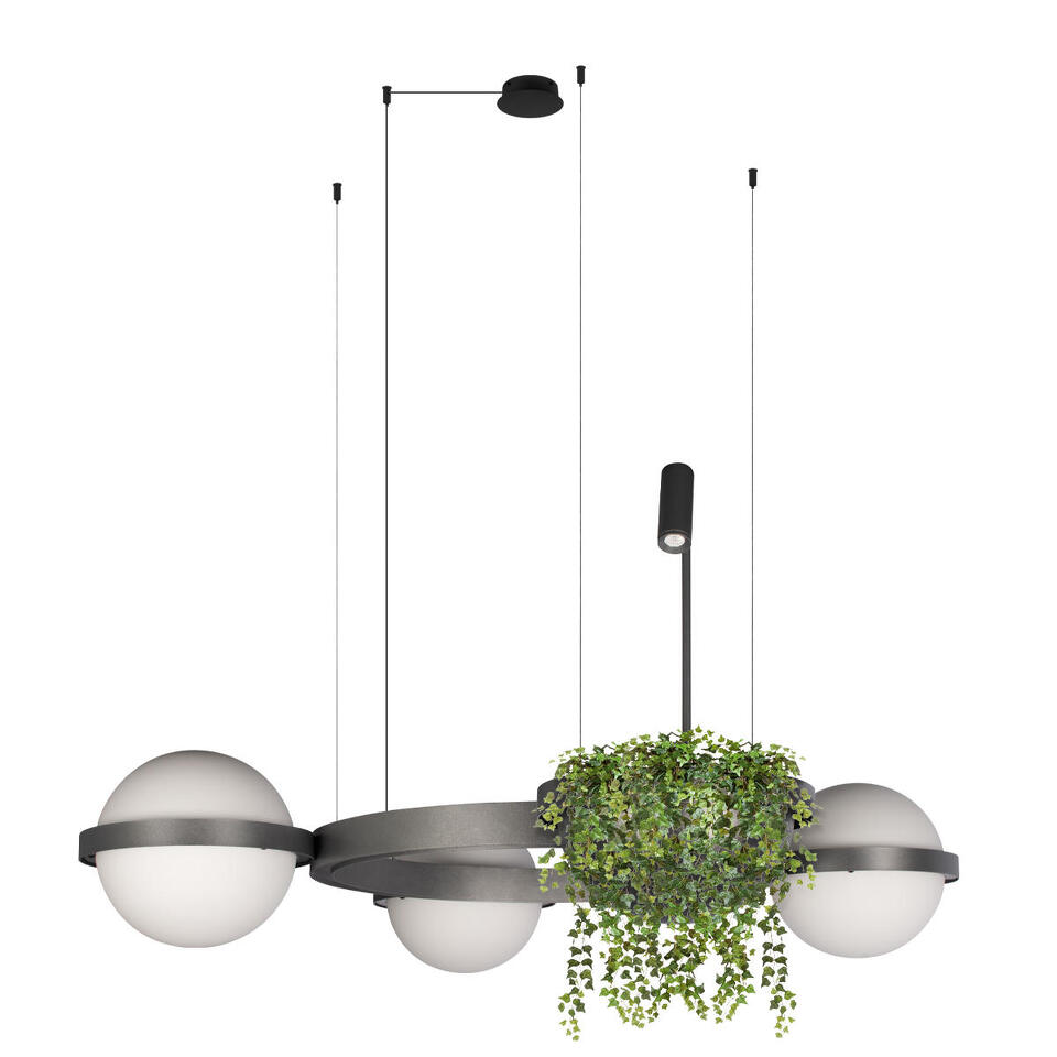 Фото №6  Подвесной светильник 10121/3 Dark grey Подвесной светильник LOFT IT Jardin