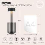 Превью фото №10  Настольная лампа Аккумуляторный светильник Maytoni MOD229TL-L3B3K3