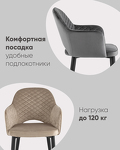 Превью фото №4  Стул Венера диамант велюр пыльно-розовый