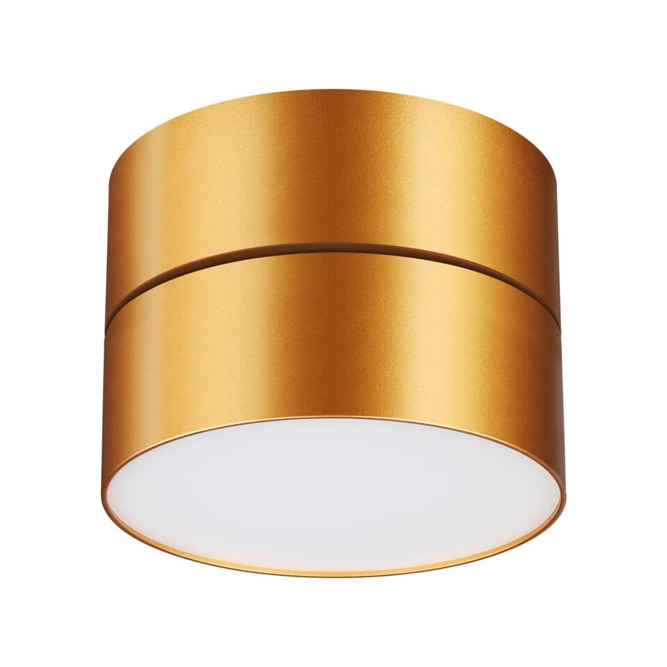 Фото №6  NOVOTECH 358751 OVER NT21 355 матовое золото Светильник накладной светодиодный IP20 LED 24W 4000K 2100Лм 100-265V PROMETA