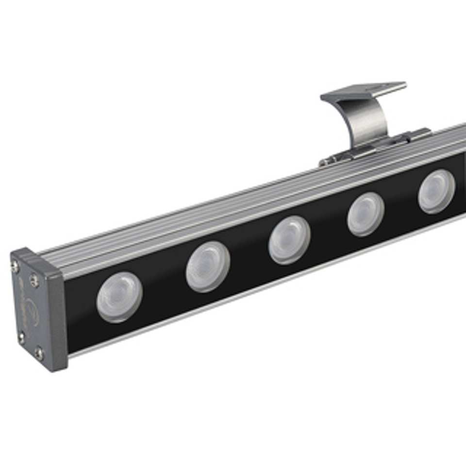 Фото №1  Arlight Линейный прожектор AR-LINE-1000-24W Warm3000 (GR, 30 deg, 230V) ( IP65 Металл, 3 года)