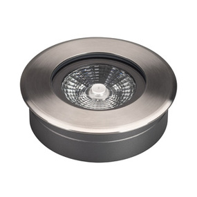 Фото Arlight Светильник ART-GROUND-SLIM-R130-9W Warm3000 (SL, 30 deg, 24V) ( IP67 Металл, 3 года)