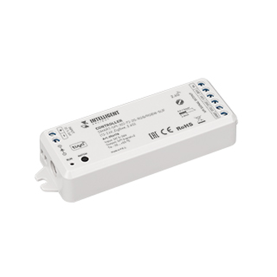 Фото №1  IARL INTELLIGENT ARLIGHT Контроллер SMART-SPI-302-72-2G-RGB/RGBW-SUF (12-24V, ZigBee, 2.4G) ( IP20 Пластик, 5 лет)