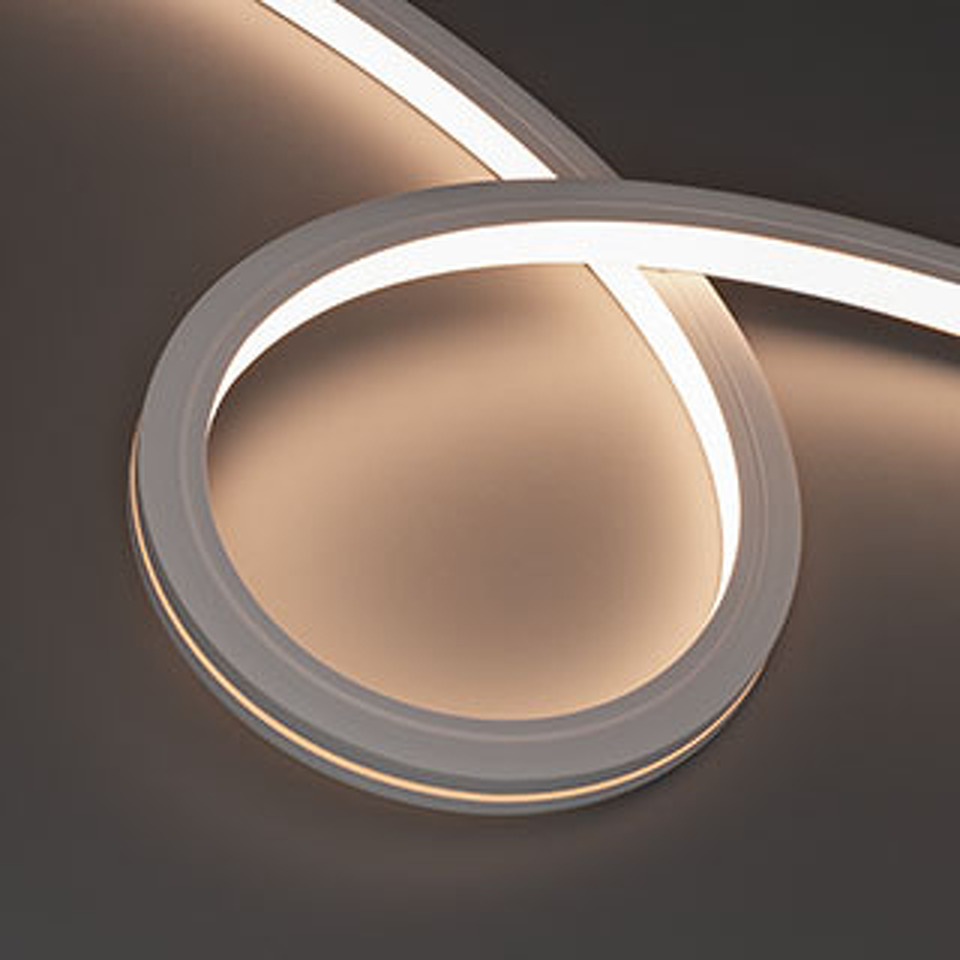 Фото №1  Arlight Лента герметичная MOONLIGHT-TOP-X280-16x16mm 24V Warm3500 (10 W/m, IP67, 15m, wire x1) ( Вывод боковой, 5 лет)