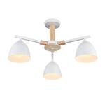Превью фото №7  Люстра LUMION 8095/3C MODERNI LN26 340 белый/белый металл, дерево/металл Люстра потолочная Е27 3*60W 220V COLANGE