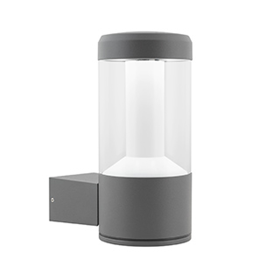 Фото №1  Arlight Светильник LGD-STEM-WALL-10W Warm3000 (GR, 185 deg, 230V) ( IP65 Металл, 3 года)