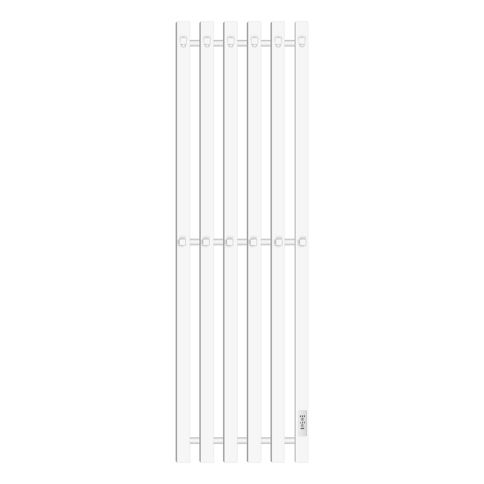 Фото №1  Полотенцесушитель Полотенцесушитель электрический Primoclima Sol Q E White 120*30 6