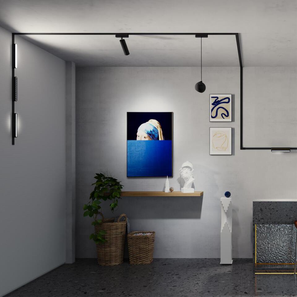 Фото №9  NOVOTECH 359099 SHINO NT23 190 белый Трековый светильник для низков. шинопровода IP20 LED 4000K 12W 48V 960Лм SMAL