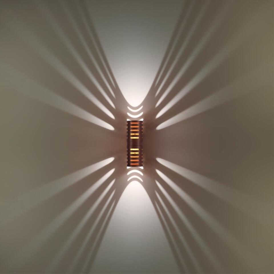 Фото №7  NOVOTECH 359539 STREET NT25 000 коричневый Светильник ландшафтный настенный IP65 LED 2*5W 3000К 100-240V NETZ