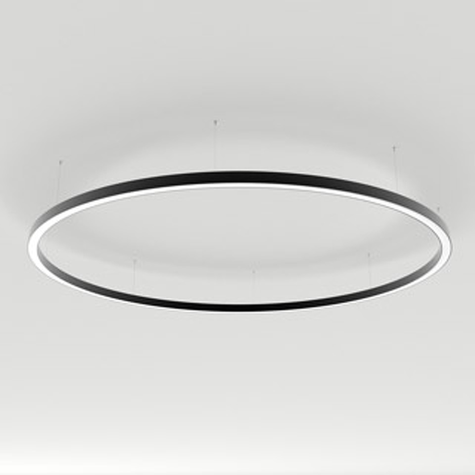 Фото №1  Подвесной светильник Arlight Светильник SP-LINE-HANG-ARC-O3535-D1500-124W Day4000 (BLACK, 230V) ( Металл)