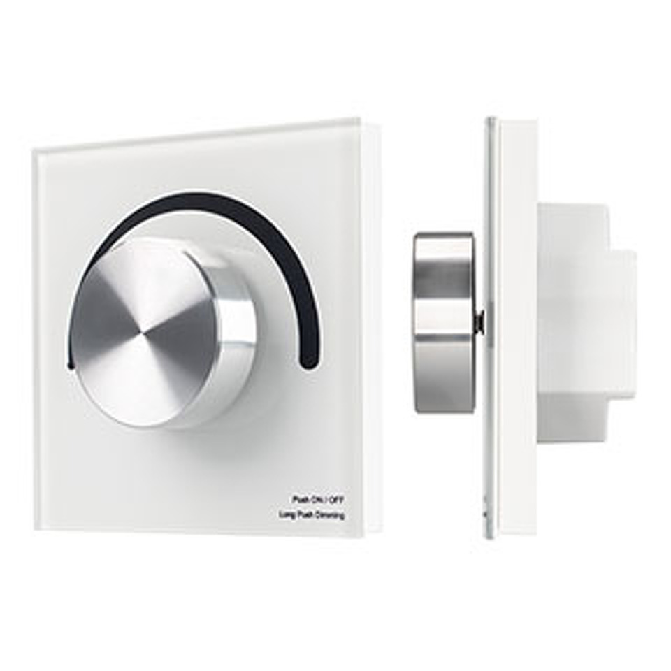 Фото №1  Arlight Панель SMART-P1-DIM-G-IN White (3V, Rotary, 2.4G) ( IP20 Пластик, 5 лет)