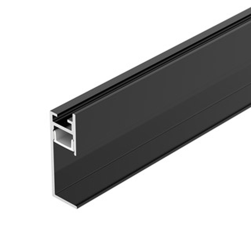 Фото №1  Arlight Профиль PLINTUS-H35-F-2000 BLACK ( Алюминий)