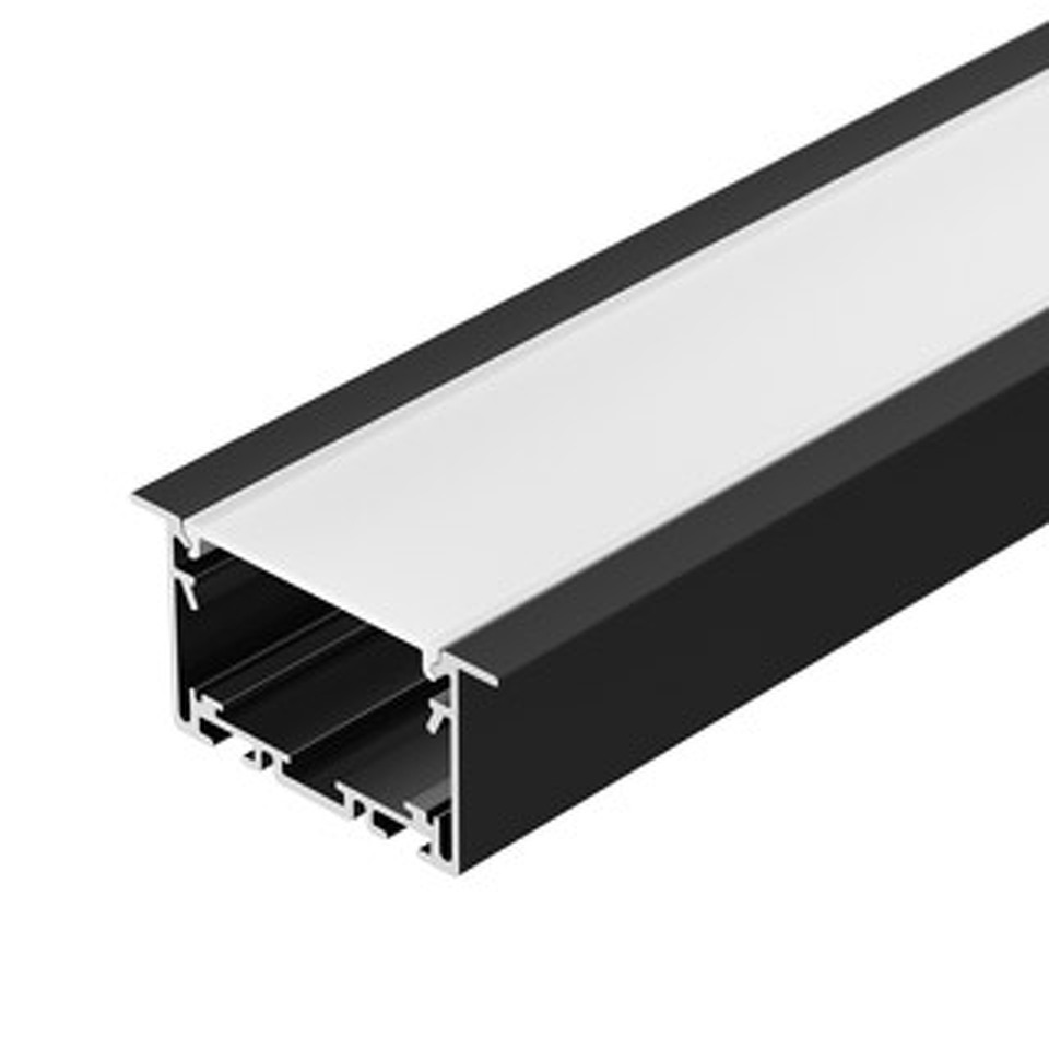 Фото №1  Arlight Профиль S2-LINIA69-F-2500 SEAMLESS BLACK ( Алюминий)