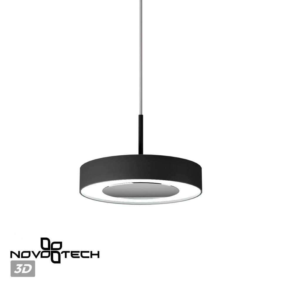 Фото №6  Подвесной светильник NOVOTECH 359281 OVER NT23 326 черный Светильник накладной светодиодный IP20 LED 18W 85-265V 1350Лм 3000К MIRROR