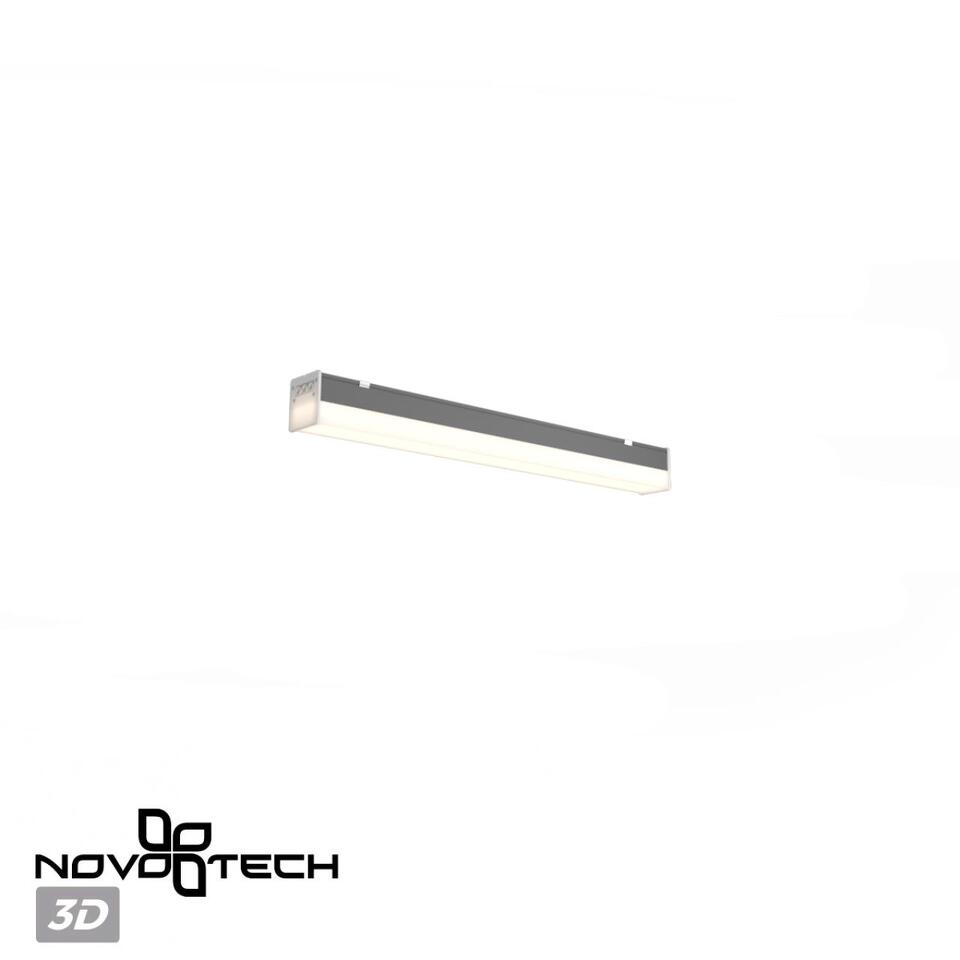 Фото №12  NOVOTECH 359110 OVER NT23 058 черный Светильник линейный, в комплекте прямой соединитель,крепёжные планки, сетевой кабель 2м IP20 LED 20W 4000K 100-265V BITS