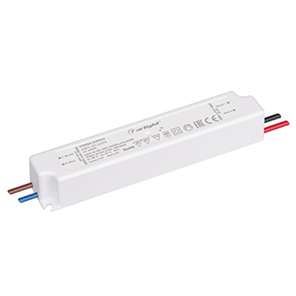 Фото №1  Arlight Блок питания ARPV-SP-24018 (24V, 0.75A, 18W) ( IP67 Пластик, 5 лет)