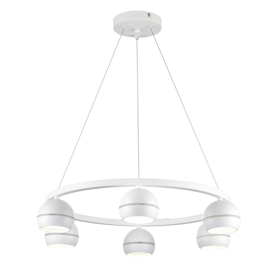 Фото №8  Подвесной светильник LUMION 8254/6 COMFI LN26 246 белый, металл Светильник подвесной LED GX53 6*7W 220V LUAZANA