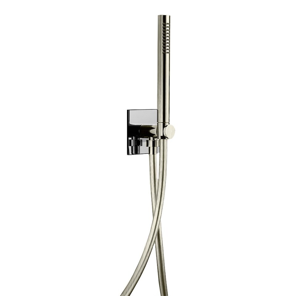 Фото №4  SD017AXX AQUAelite SPA Home душевой гарнитур для коллекции SPA home, из стекла и латуни Никель шлифованный, 07Q