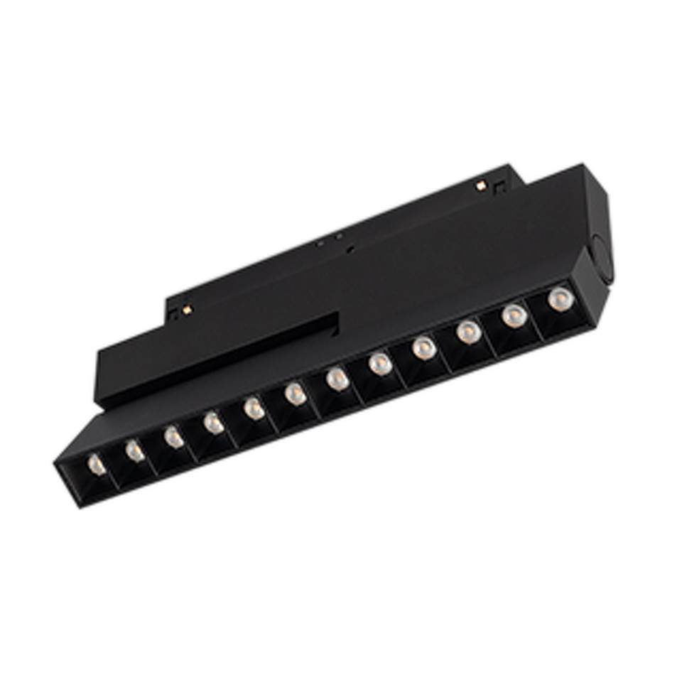 Фото №1  Arlight Светильник MAG-ORIENT-LASER-FOLD-S230-12W Warm3000 (BK, 30 deg, 48V, DALI) ( IP20 Металл, 5 лет)