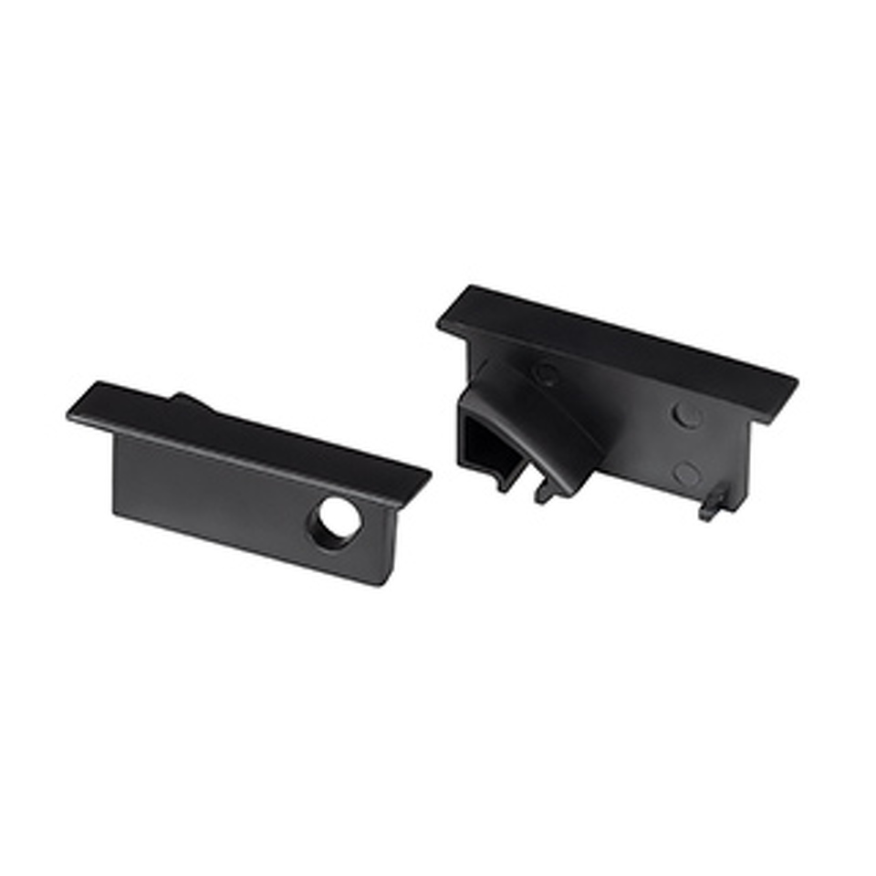 Фото №1  Arlight Комплект заглушек SL-BEVEL-W21-F BLACK ( Пластик)