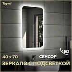 Превью фото №1  Teymi Зеркало Solli 40х70, LED подсветка, сенсор на взмах T20201IR