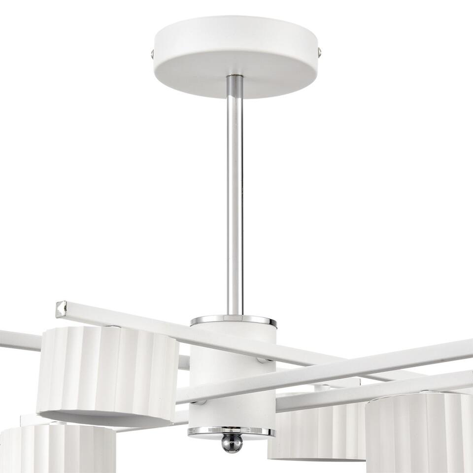Фото №12  Люстра LUMION 8241/8C COMFI LN26 244 белый/хром, металл Люстра потолочная LED GX53 8*7W 220V KARINA