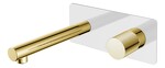 Превью фото №1  Boheme Смеситель STICK из стены WHITE TOUCH GOLD