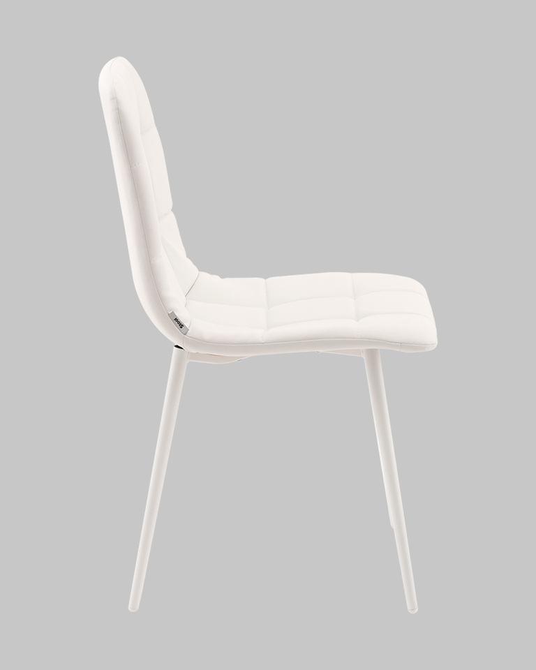 Фото №9  Стул Одди NEW экокожа белый белые ножки