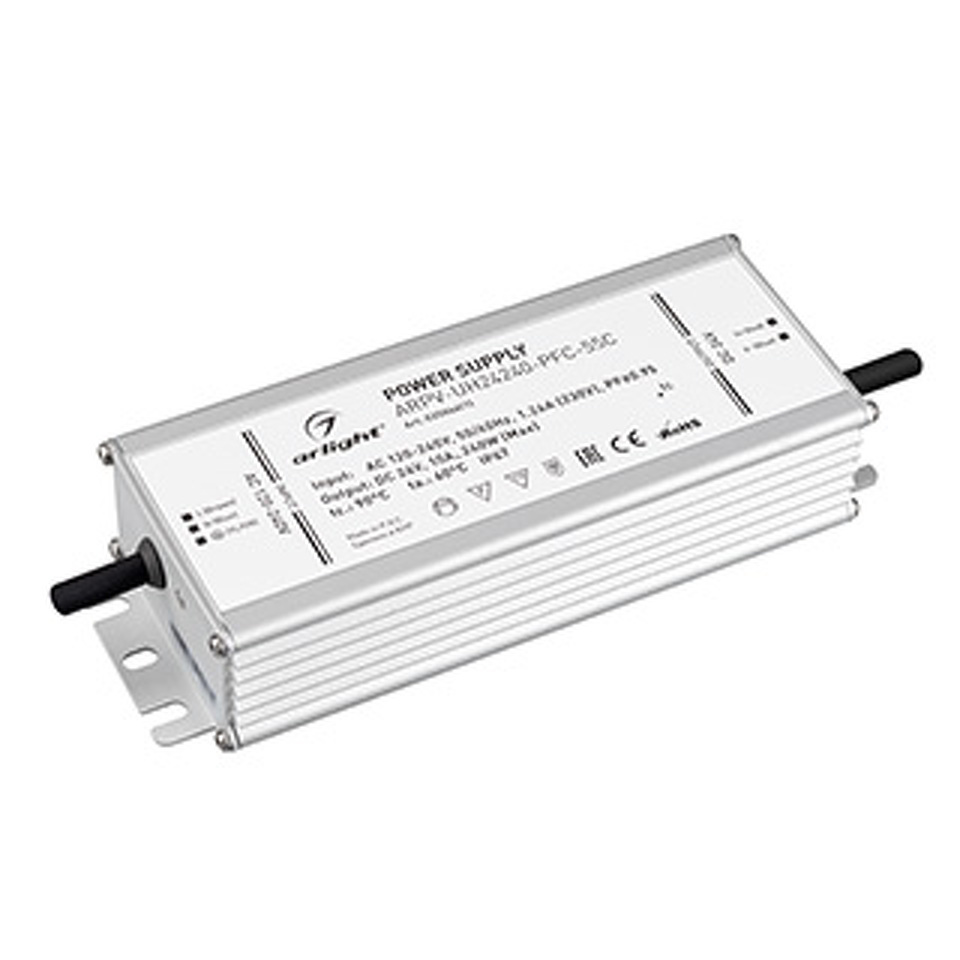 Фото №1  Arlight Блок питания ARPV-UH24240-PFC-55C (24V, 10.0A, 240W) ( IP67 Металл, 5 лет)