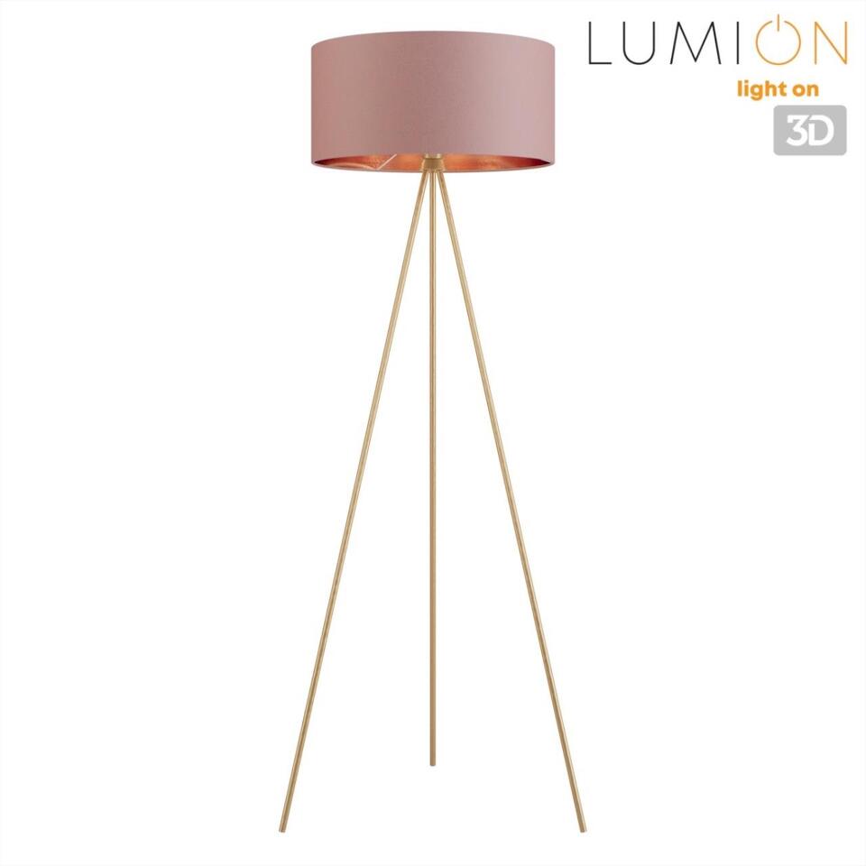 Фото №7  Торшер LUMION 8076/1F NEOCLASSI LN26 466 золото/коричневый, металл/текстиль Торшер E27 1*60W 220V AVIOLA