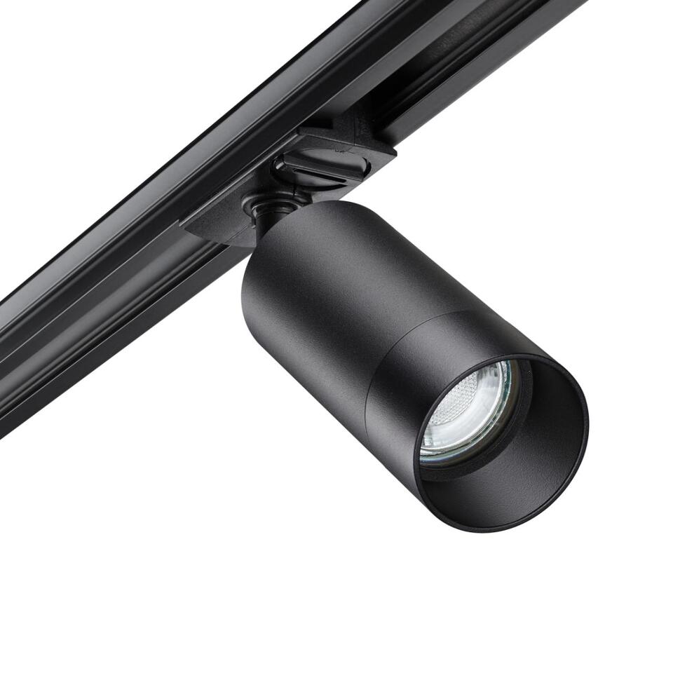 Фото №4  NOVOTECH 370861 PORT NT22 202 черный Светильник трековый однофазный двухжильный IP20 GU10 9W 220V SLIM