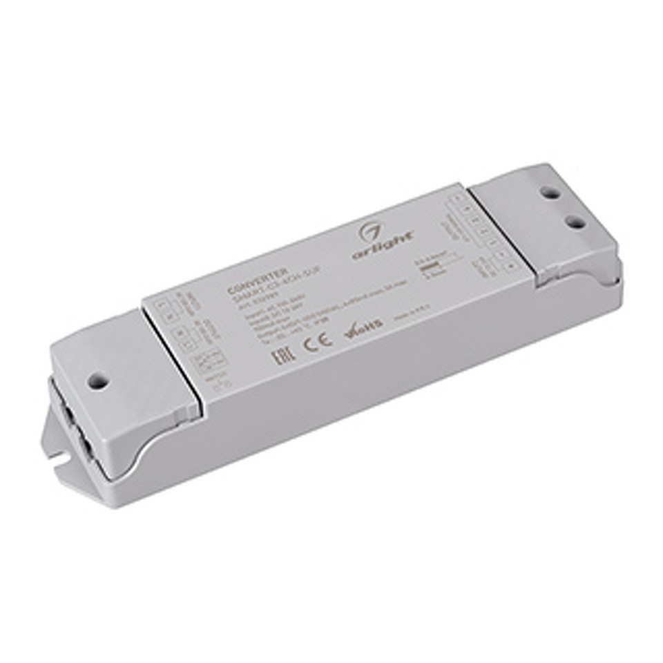 Фото №1  Arlight Конвертер SMART-C3-4CH-SUF (12-24V, RF-0/1-10V, 2.4G) ( IP20 Пластик, 5 лет)