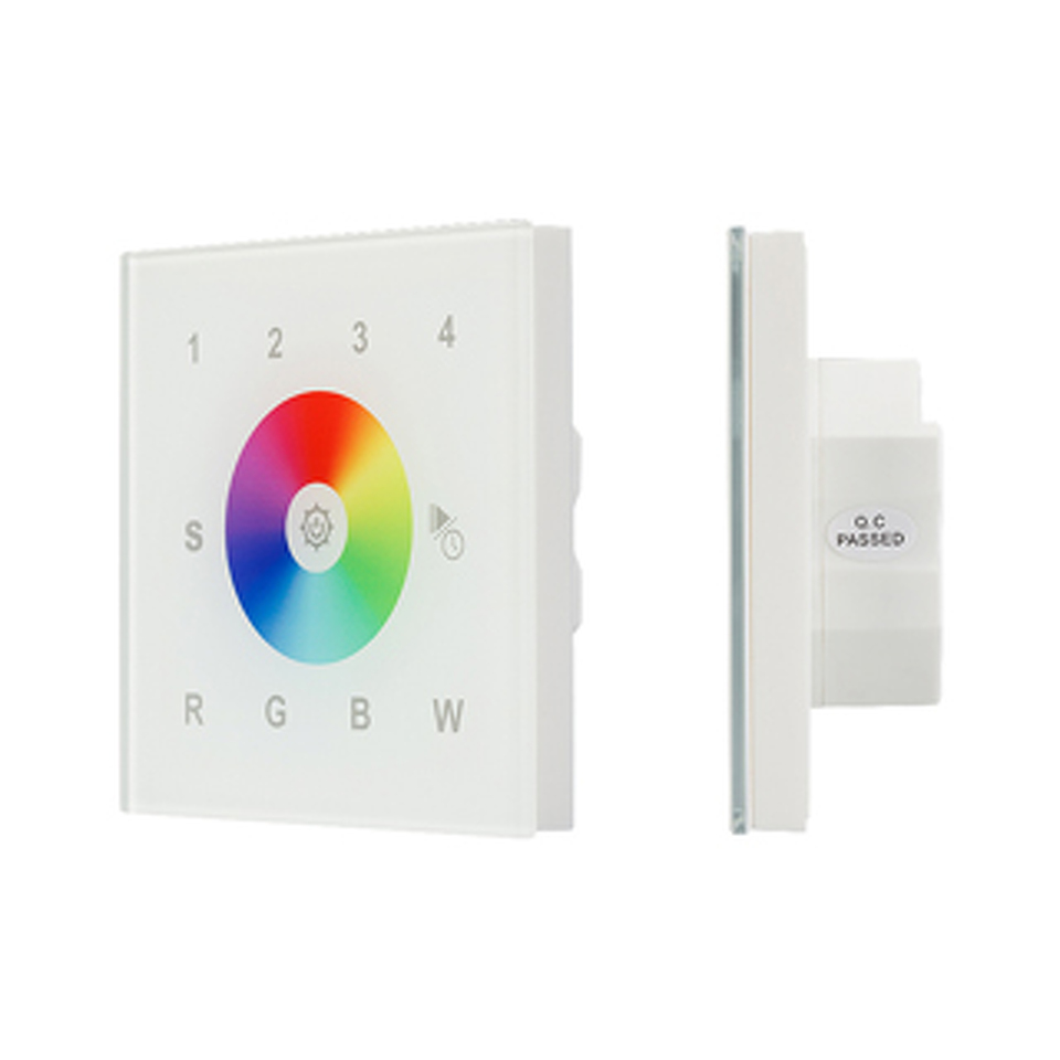 Фото №1  IARL INTELLIGENT ARLIGHT Сенсорная панель DALI-901-11-4G-RGBW-DT8-IN White (BUS/230V) ( IP20 Пластик, 3 года)