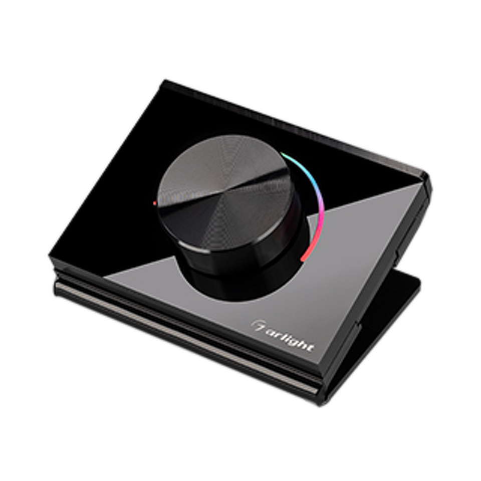 Фото №1  Arlight Панель Rotary SMART-P100-RGB Black (3V, 2.4G) ( IP20 Пластик, 5 лет)