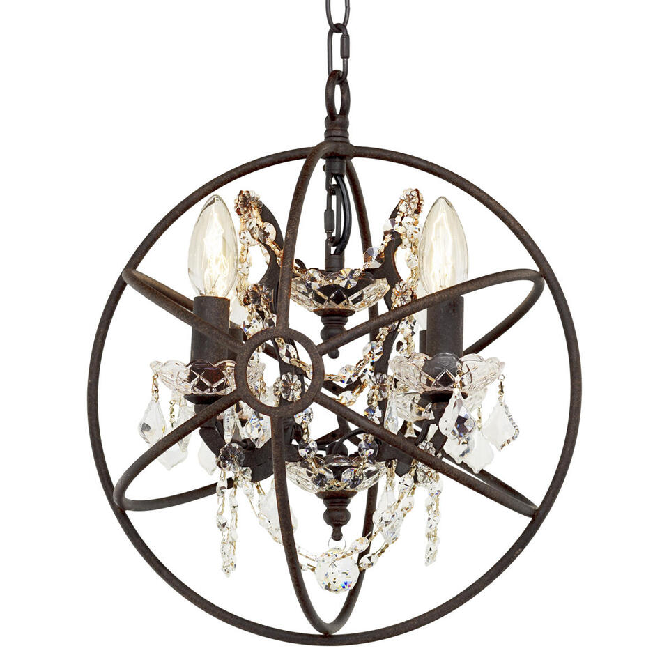 Фото №3  Люстра LOFT1897/4 Подвесная люстра LOFT IT Foucaults orb crystal