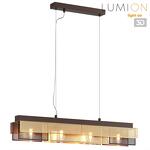 Превью фото №1  Подвесной светильник LUMION 8005/4A MODERNI LN26 313 кофе/кофе, золотой металл/металл Подвесной светильник Е14 4*40W 220V DANA