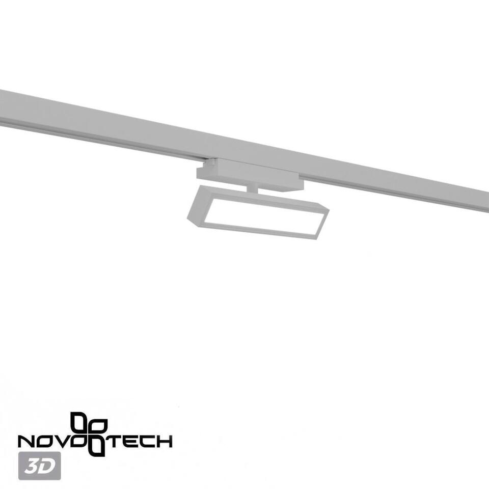 Фото №7  NOVOTECH 359780 PORT NT25 260 белый Светильник однофазный трехжильный трековый с переключ. цв. температуры IP20 LED 12W 180-265V 2700К/3200К/4000К STRATUS