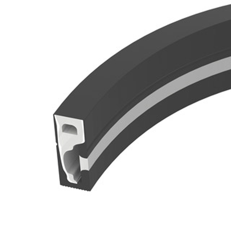 Фото №1  Arlight Силиконовый профиль WPH-FLEX-0616-SIDE-S9-5m FULL BLACK ( Силикон)