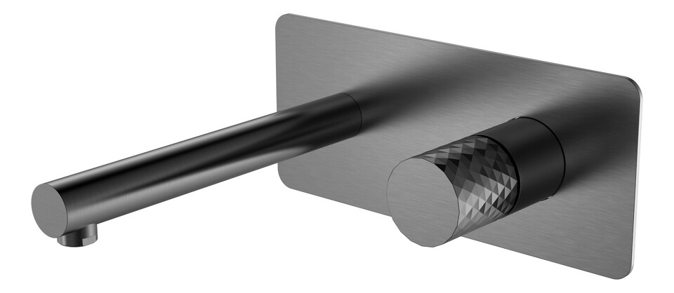 Фото №2  Boheme Смеситель STICK из стены Gun Metal DIAMOND