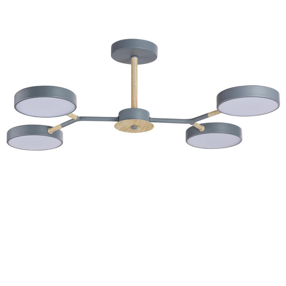 Фото №3  Люстра LUMION 5651/72CL LEDIO LN26 347 серый, дерево Люстра потолочная LED 72W  3000/4000/6000К 220V BRAD