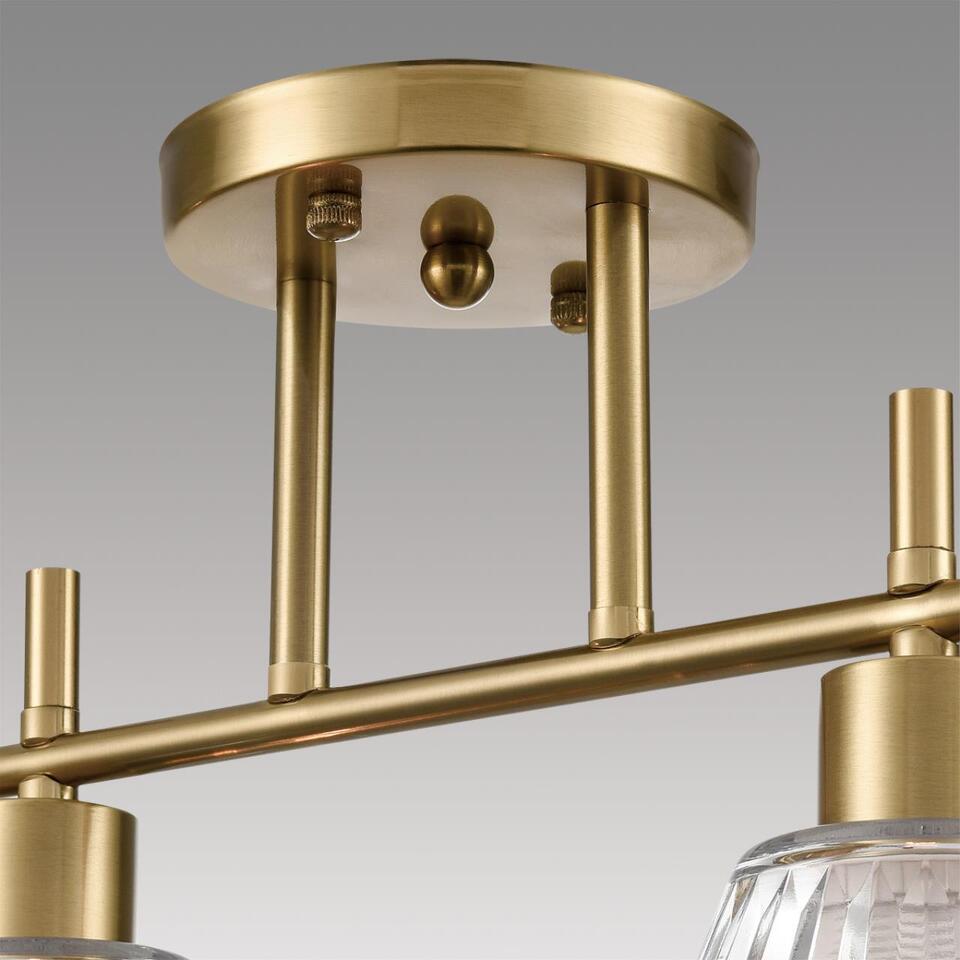 Фото №9  LUMION 8188/4C COMFI LN26 218 латунь/прозрачный, металл/стекло Потолочный светильник E27 4*60W 220V VIVIAN